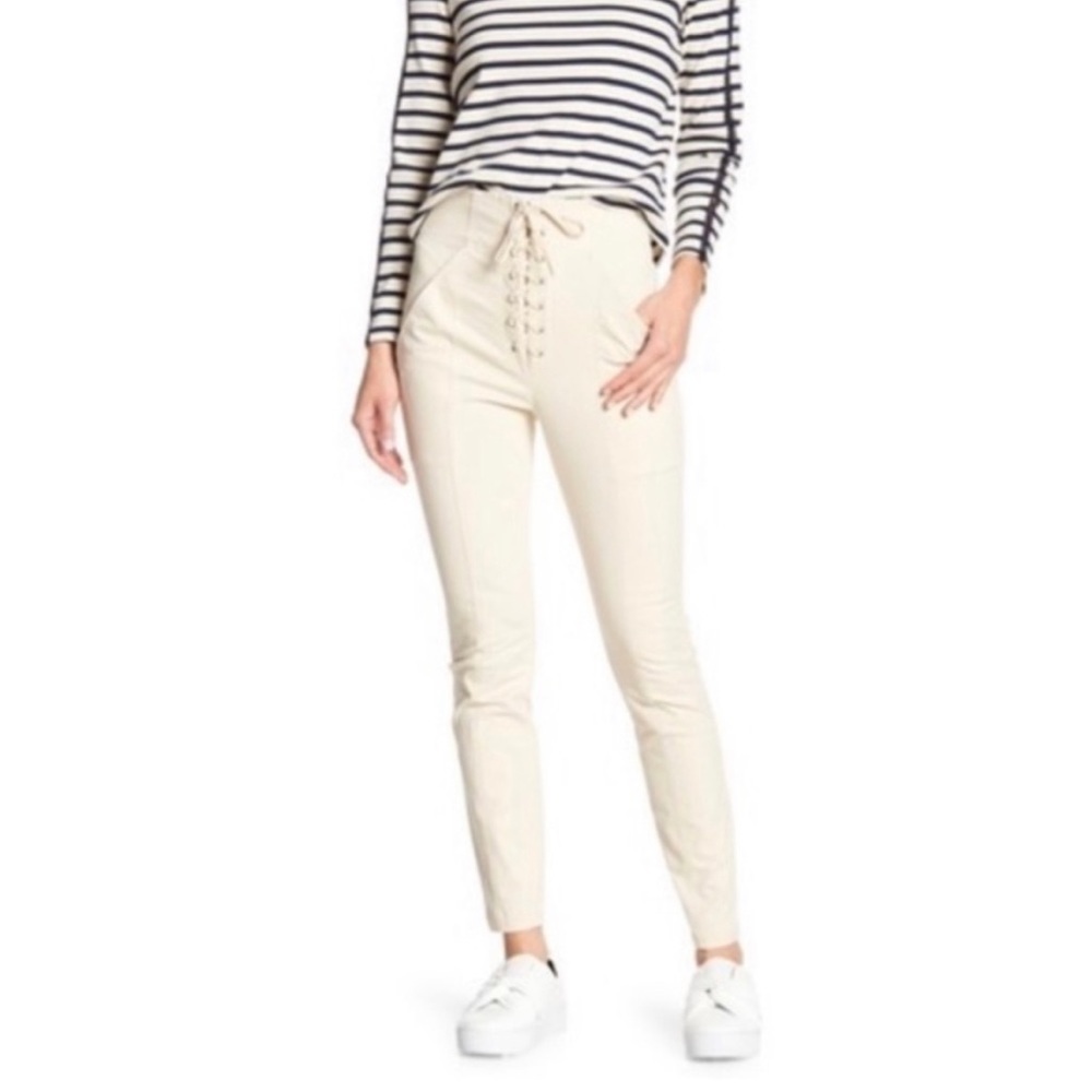 ALC A.L.C. Kyle beige or cream lace up pants Size 6